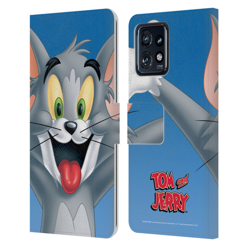 Tom and Jerry Full Face Tom Leather Book Wallet Case Cover For Motorola Moto Edge 40 Pro
