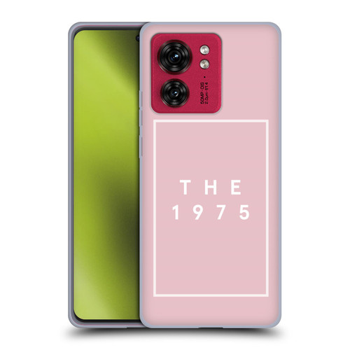 The 1975 Key Art Logo Pink Soft Gel Case for Motorola Moto Edge 40