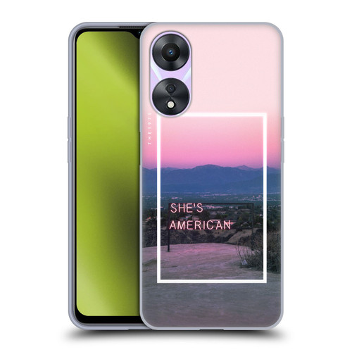 The 1975 Songs She's American Soft Gel Case for OPPO A78 4G