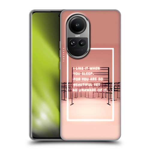 The 1975 Songs I Like It When You Sleep Soft Gel Case for OPPO Reno10 5G / Reno10 Pro 5G