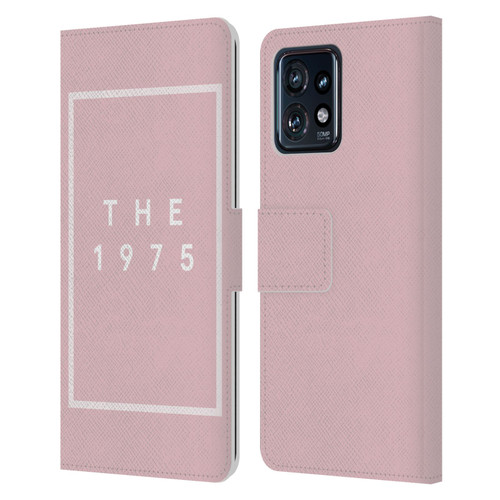 The 1975 Key Art Logo Pink Leather Book Wallet Case Cover For Motorola Moto Edge 40 Pro