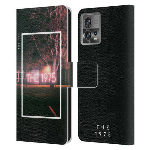 The 1975 Songs Neon Sign Logo Leather Book Wallet Case Cover For Motorola Moto Edge 30 Fusion