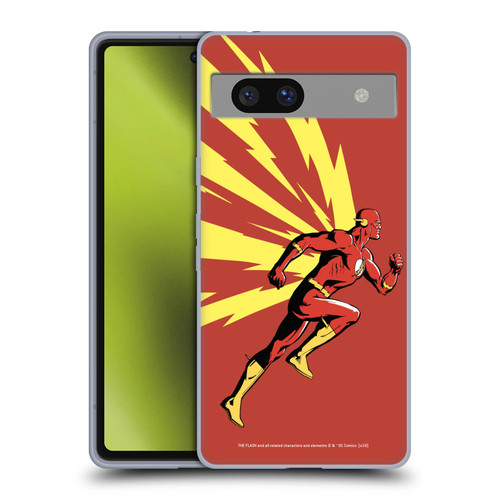 The Flash DC Comics Fast Fashion Running Soft Gel Case for Google Pixel 7a
