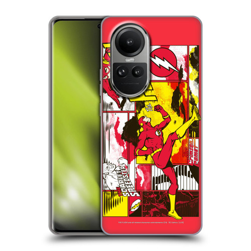 The Flash DC Comics Fast Fashion Pop Art Soft Gel Case for OPPO Reno10 5G / Reno10 Pro 5G