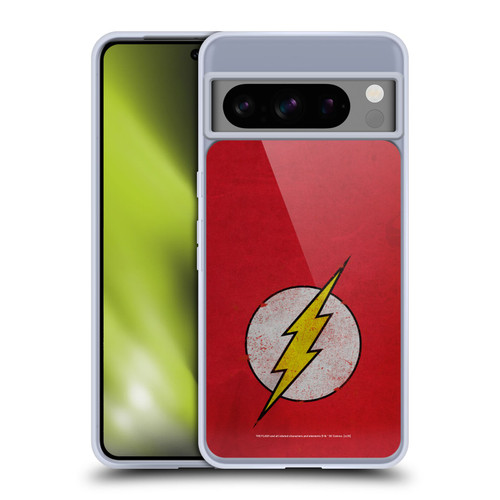 The Flash DC Comics Logo Distressed Look Soft Gel Case for Google Pixel 8 Pro