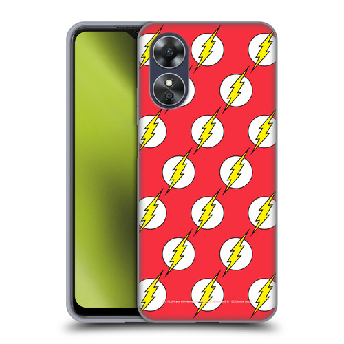 The Flash DC Comics Logo Pattern Soft Gel Case for OPPO A17