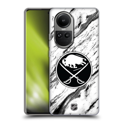 NHL Buffalo Sabres Marble Soft Gel Case for OPPO Reno10 5G / Reno10 Pro 5G