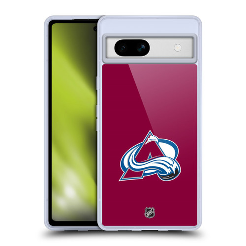 NHL Colorado Avalanche Plain Soft Gel Case for Google Pixel 7a