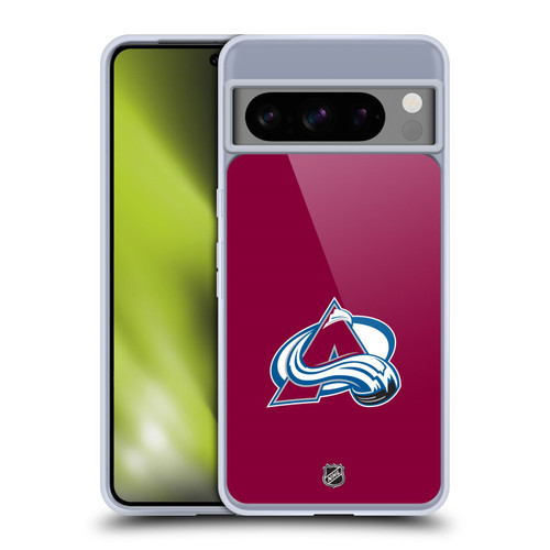 NHL Colorado Avalanche Plain Soft Gel Case for Google Pixel 8 Pro