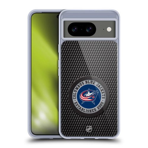 NHL Columbus Blue Jackets Puck Texture Soft Gel Case for Google Pixel 8