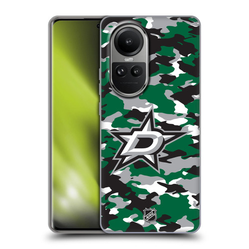 NHL Dallas Stars Camouflage Soft Gel Case for OPPO Reno10 5G / Reno10 Pro 5G