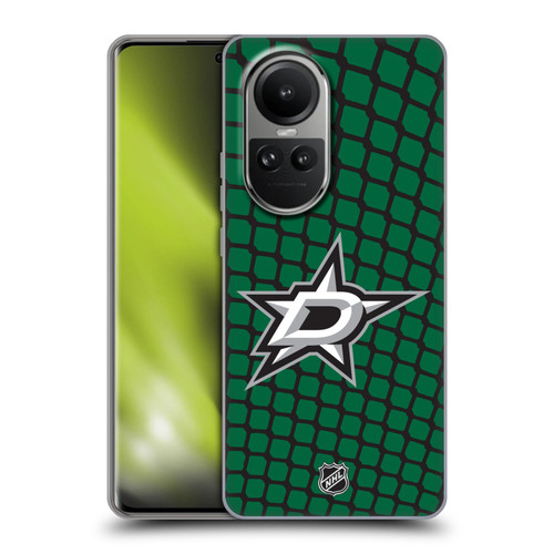 NHL Dallas Stars Net Pattern Soft Gel Case for OPPO Reno10 5G / Reno10 Pro 5G