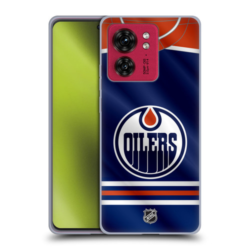 NHL Edmonton Oilers Jersey Soft Gel Case for Motorola Moto Edge 40