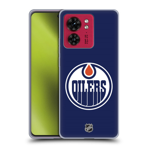 NHL Edmonton Oilers Plain Soft Gel Case for Motorola Moto Edge 40