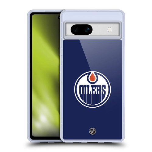 NHL Edmonton Oilers Plain Soft Gel Case for Google Pixel 7a