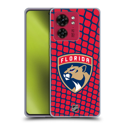 NHL Florida Panthers Net Pattern Soft Gel Case for Motorola Moto Edge 40