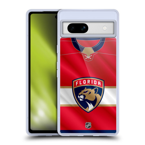 NHL Florida Panthers Jersey Soft Gel Case for Google Pixel 7a