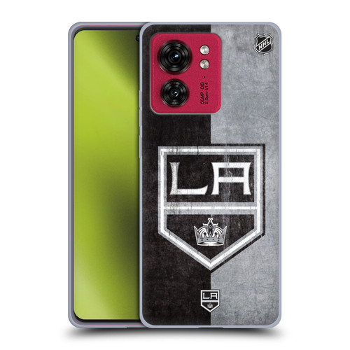 NHL Los Angeles Kings Half Distressed Soft Gel Case for Motorola Moto Edge 40