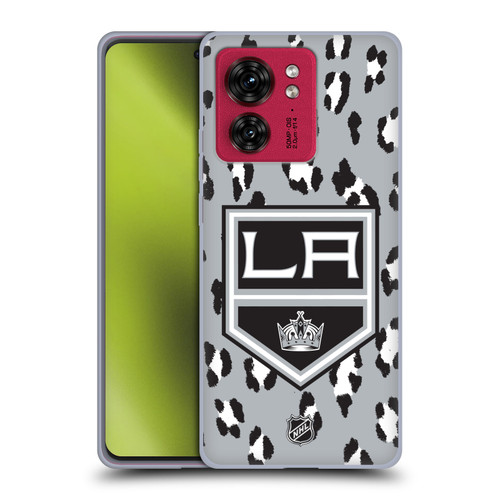 NHL Los Angeles Kings Leopard Patten Soft Gel Case for Motorola Moto Edge 40