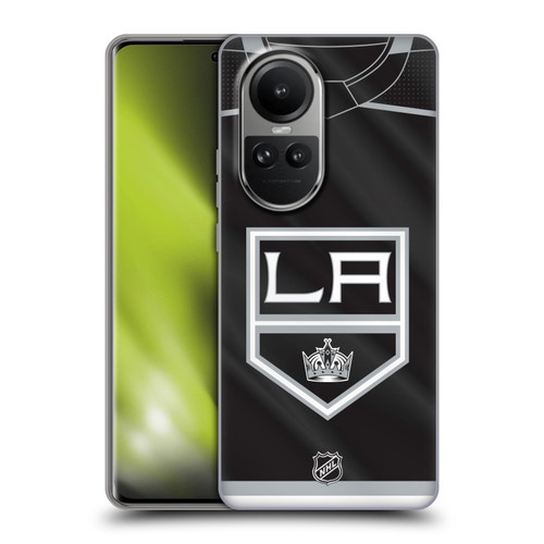NHL Los Angeles Kings Jersey Soft Gel Case for OPPO Reno10 5G / Reno10 Pro 5G
