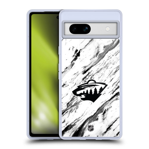 NHL Minnesota Wild Marble Soft Gel Case for Google Pixel 7a