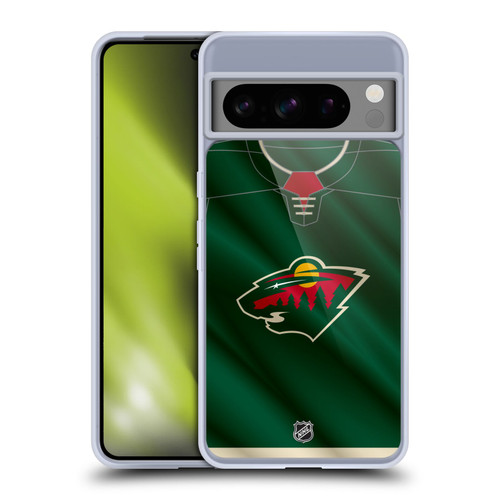 NHL Minnesota Wild Jersey Soft Gel Case for Google Pixel 8 Pro