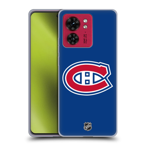 NHL Montreal Canadiens Plain Soft Gel Case for Motorola Moto Edge 40