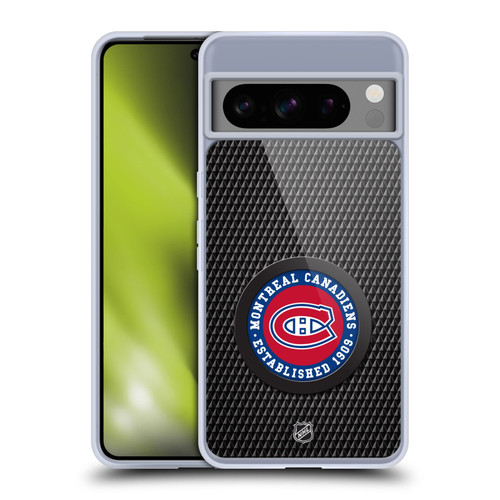 NHL Montreal Canadiens Puck Texture Soft Gel Case for Google Pixel 8 Pro