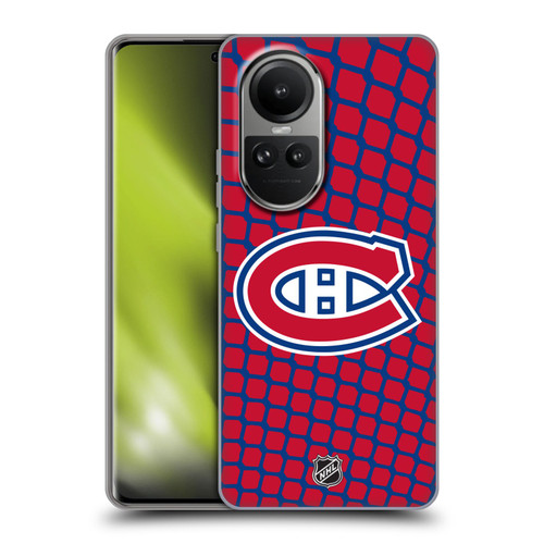 NHL Montreal Canadiens Net Pattern Soft Gel Case for OPPO Reno10 5G / Reno10 Pro 5G