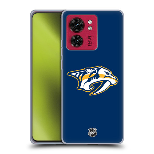 NHL Nashville Predators Plain Soft Gel Case for Motorola Moto Edge 40