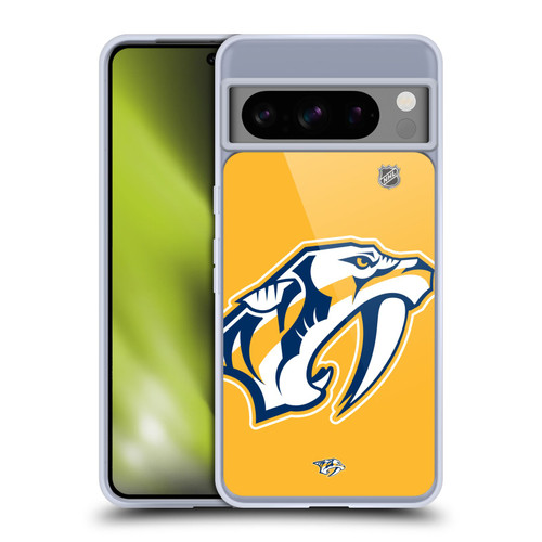 NHL Nashville Predators Oversized Soft Gel Case for Google Pixel 8 Pro