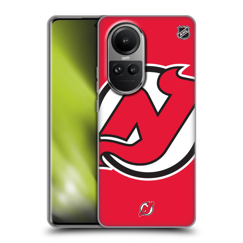 NHL New Jersey Devils Oversized Soft Gel Case for OPPO Reno10 5G / Reno10 Pro 5G