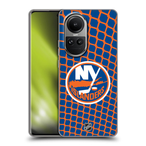 NHL New York Islanders Net Pattern Soft Gel Case for OPPO Reno10 5G / Reno10 Pro 5G