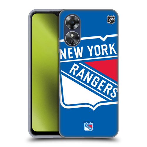 NHL New York Rangers Oversized Soft Gel Case for OPPO A17
