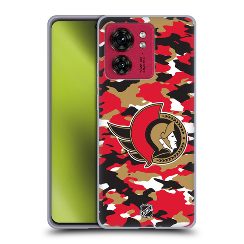 NHL Ottawa Senators Camouflage Soft Gel Case for Motorola Moto Edge 40