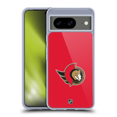 NHL Ottawa Senators Plain Soft Gel Case for Google Pixel 8