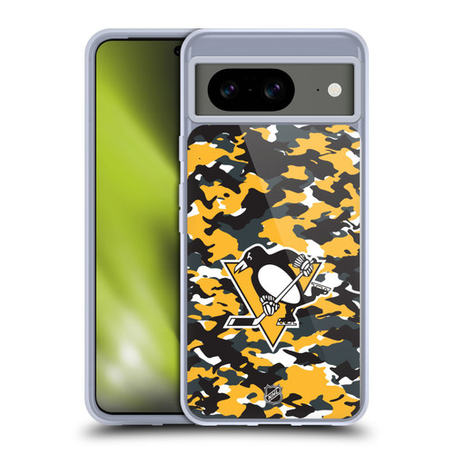 NHL Pittsburgh Penguins Camouflage Soft Gel Case for Google Pixel 8