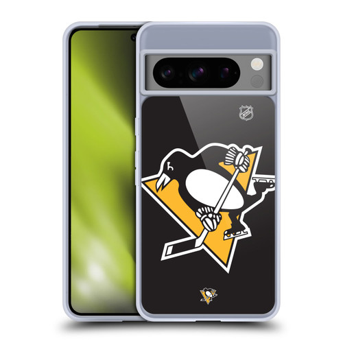 NHL Pittsburgh Penguins Oversized Soft Gel Case for Google Pixel 8 Pro
