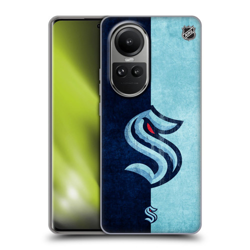 NHL Seattle Kraken Half Distressed Soft Gel Case for OPPO Reno10 5G / Reno10 Pro 5G