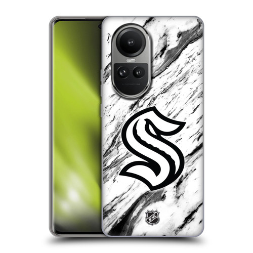 NHL Seattle Kraken Marble Soft Gel Case for OPPO Reno10 5G / Reno10 Pro 5G