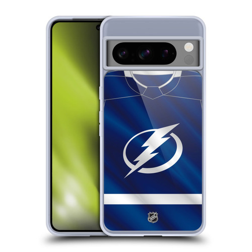 NHL Tampa Bay Lightning Jersey Soft Gel Case for Google Pixel 8 Pro