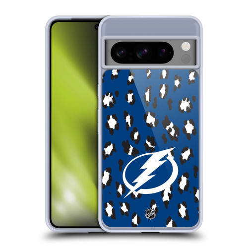 NHL Tampa Bay Lightning Leopard Patten Soft Gel Case for Google Pixel 8 Pro