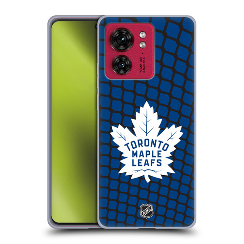 NHL Toronto Maple Leafs Net Pattern Soft Gel Case for Motorola Moto Edge 40