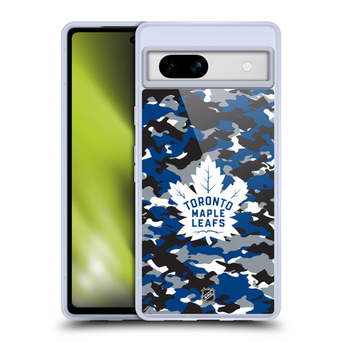 NHL Toronto Maple Leafs Camouflage Soft Gel Case for Google Pixel 7a