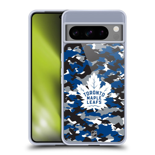 NHL Toronto Maple Leafs Camouflage Soft Gel Case for Google Pixel 8 Pro