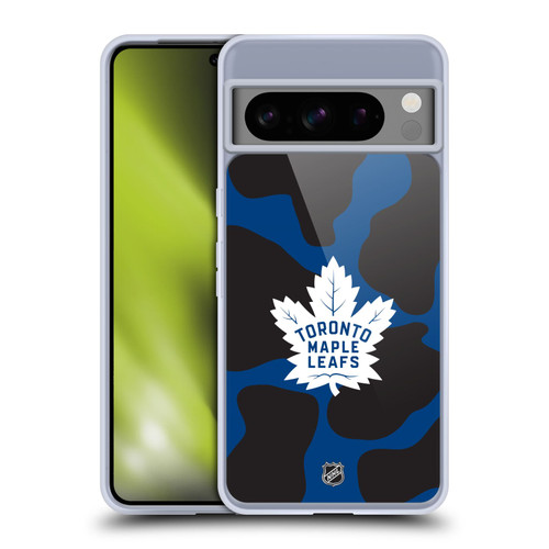 NHL Toronto Maple Leafs Cow Pattern Soft Gel Case for Google Pixel 8 Pro