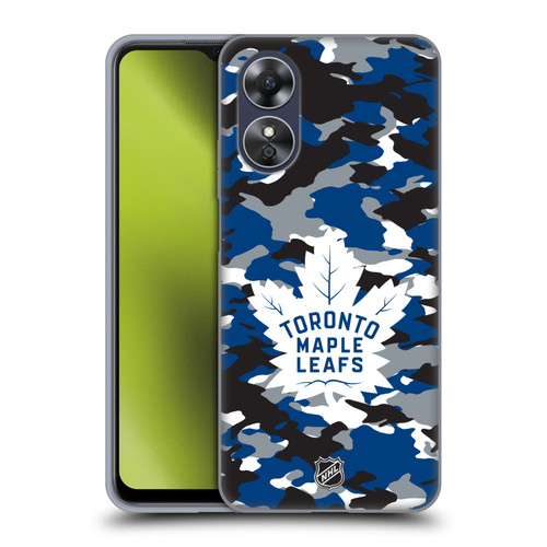 NHL Toronto Maple Leafs Camouflage Soft Gel Case for OPPO A17