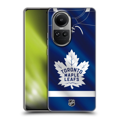 NHL Toronto Maple Leafs Jersey Soft Gel Case for OPPO Reno10 5G / Reno10 Pro 5G
