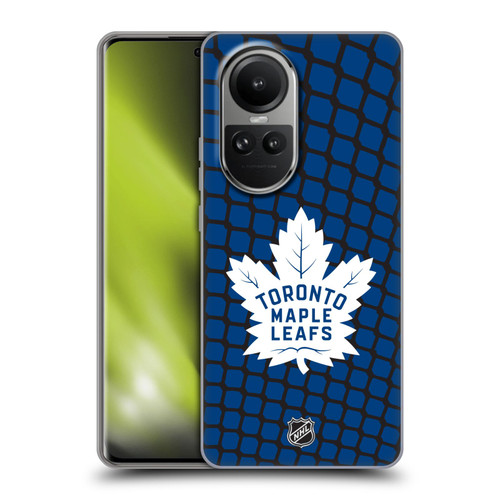 NHL Toronto Maple Leafs Net Pattern Soft Gel Case for OPPO Reno10 5G / Reno10 Pro 5G