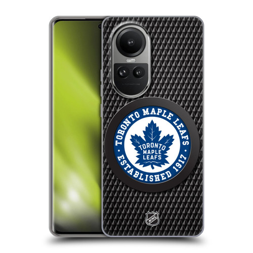 NHL Toronto Maple Leafs Puck Texture Soft Gel Case for OPPO Reno10 5G / Reno10 Pro 5G